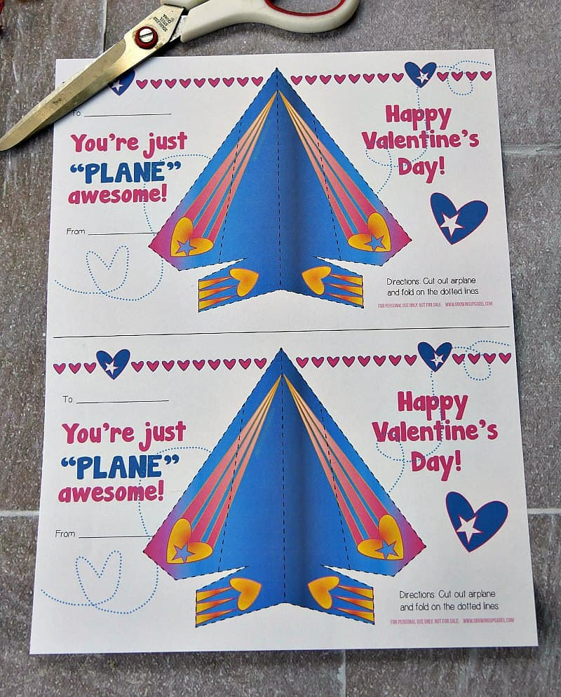 Paper Airplane Valentine Cards For Kids