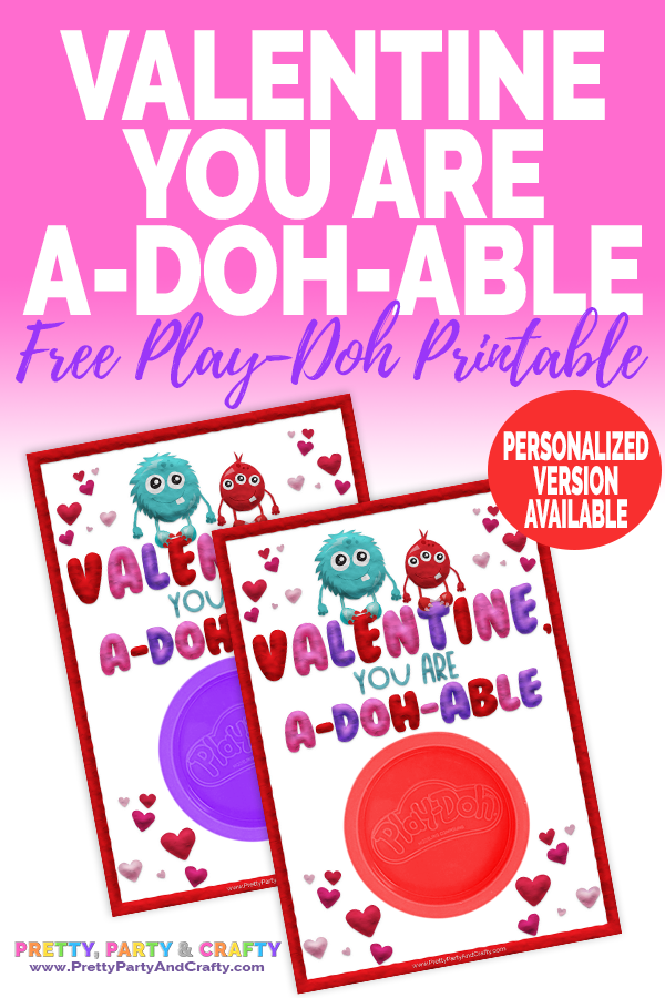 Play Doh Valentine Printable Pretty Party And Crafty Valentines 