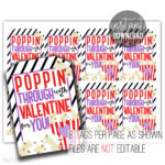 Popcorn Valentine s Day Printable Tags Poppin Through Etsy Popcorn