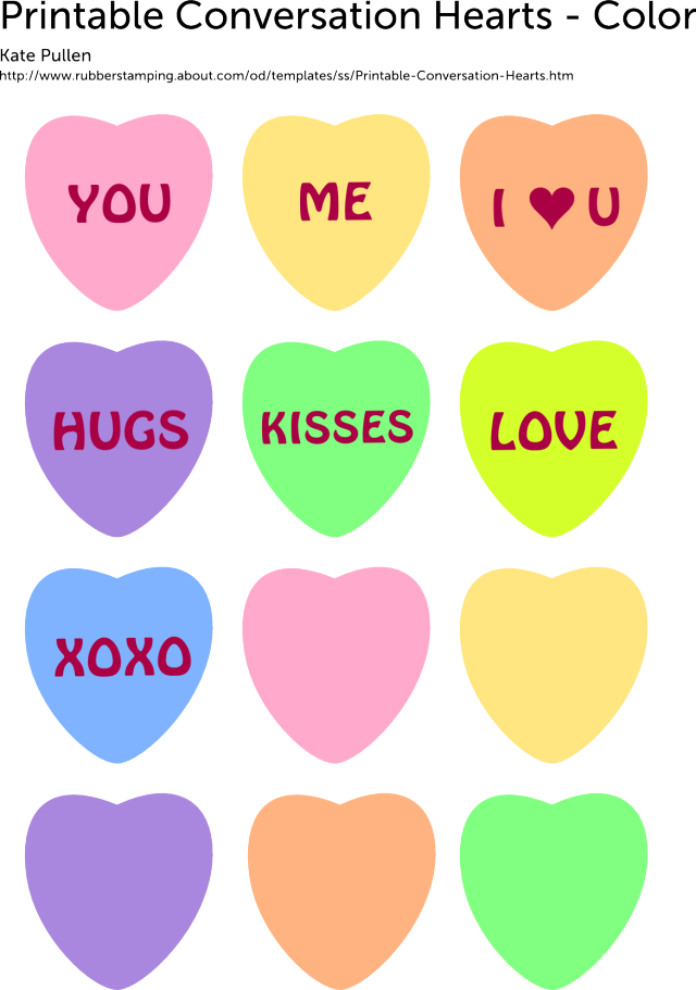 Print Out These 6 Sweet And Free Heart Templates Printable Heart 