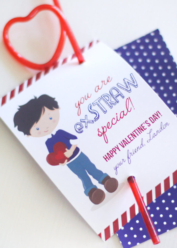 Printable Classroom Valentine Tags Exstraw Special Boy Etsy