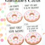 Printable Donut Valentine Cards For Kids Mom On The Side Valentine