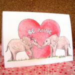 Printable Elephants Valentine Card By TiffanyDanae On Etsy