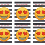 Printable Emoji Valentine Cards Paper Trail Design
