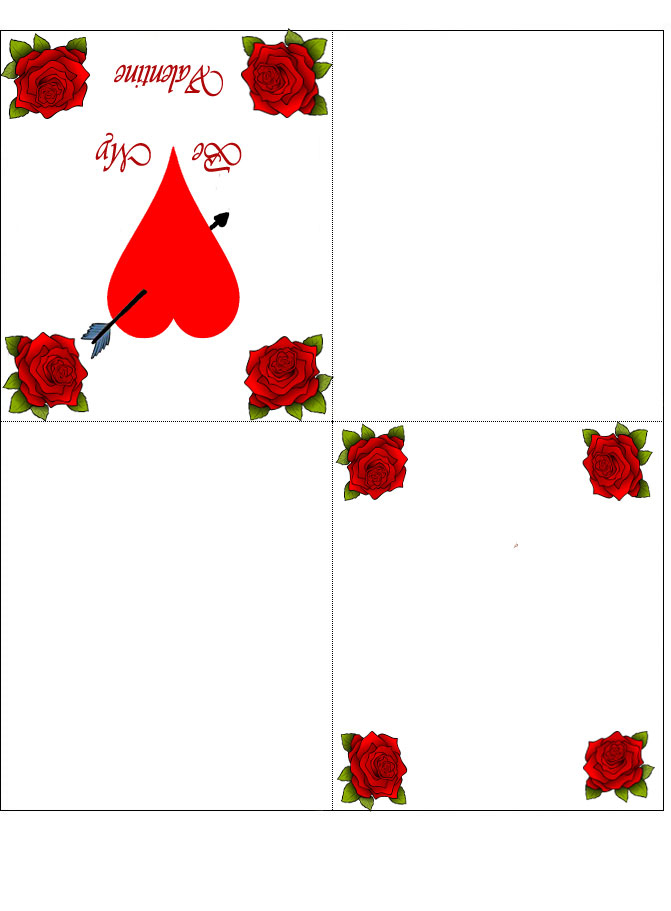 Printable Foldable Valentine Cards To Color