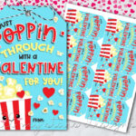 PRINTABLE Just POPPIN Through With A Valentine For You Etsy