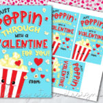 PRINTABLE Just POPPIN Through With A Valentine For You Etsy