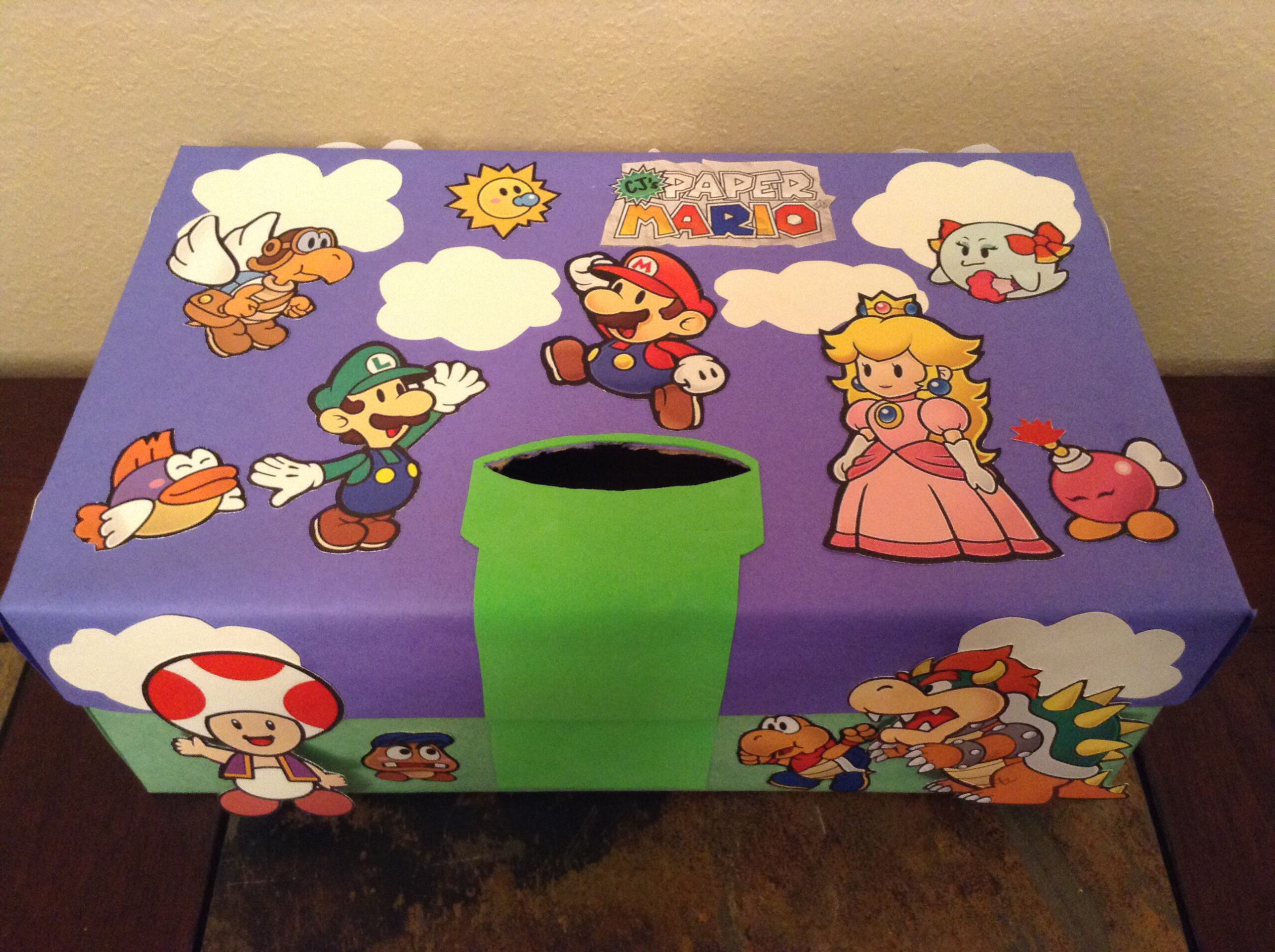 Printable Mario Valentines Box Printable Mario Valentines Box