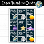 Printable Space Valentine s Day Cards Mom Wife Busy Life