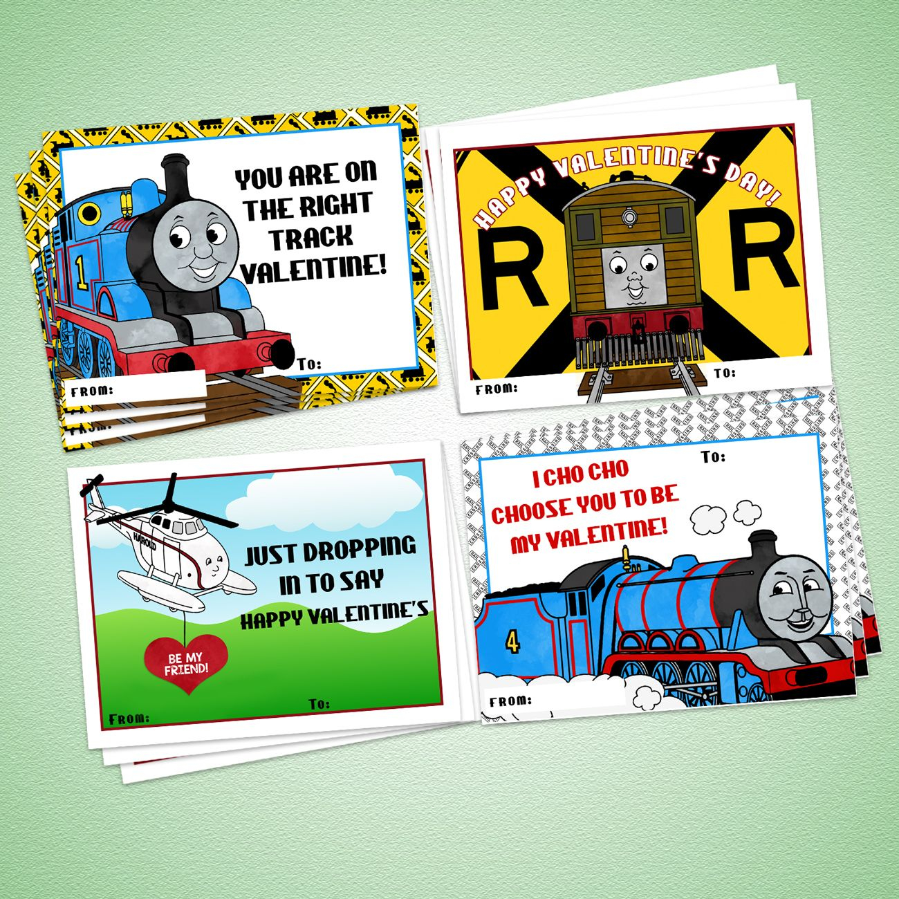 Printable Thomas The Train Valentine Cards Valentines Cards Train