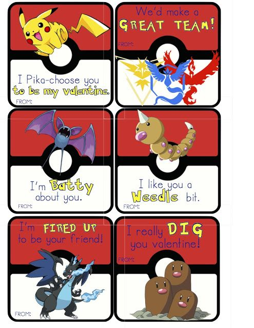 Printable Valentine Cards For Kids Pokemon Tedy Printable Activities