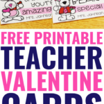 Printable Valentine Cards For Teachers