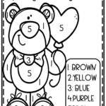 Printable Valentine Color By Number