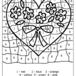 Printable Valentine Color By Number
