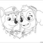 Printable Valentine Coloring Pages Paw Patrol