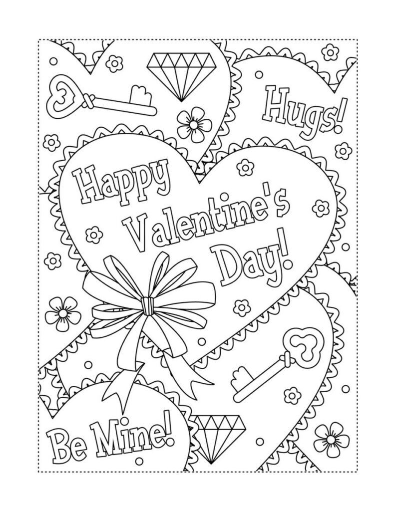 Printable Valentine Coloring Sheets Prntbl concejomunicipaldechinu gov co