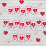 Printable Valentine Day Decor Happy Valentine s Day Etsy