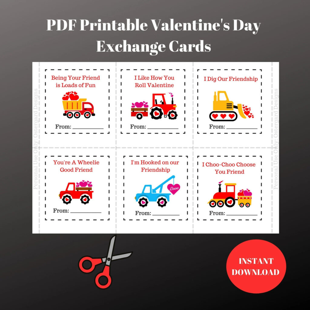 Printable Valentine Exchange Cards Printable Word Searches