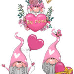 Printable Valentine Gnome Clipart
