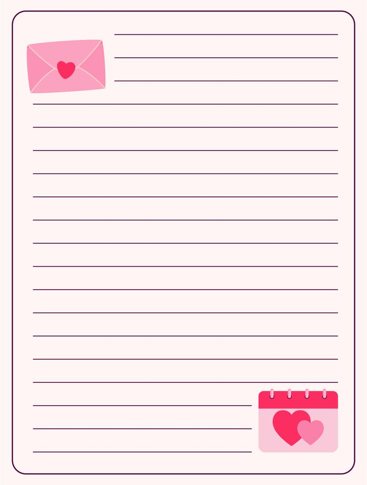 Printable Valentine Letter Templates