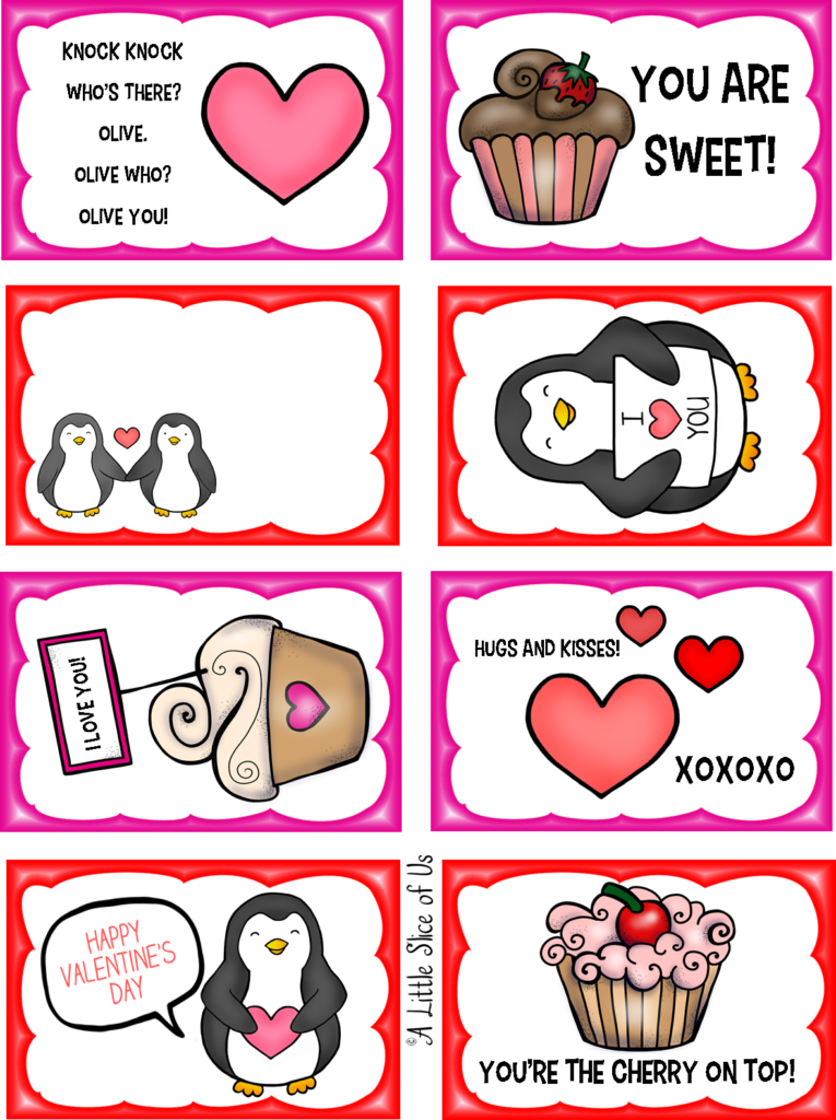 Printable Valentine Lunch Box Notes Pennington