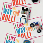Printable Valentines Cards For Kids I Like The Way You Roll Fork And