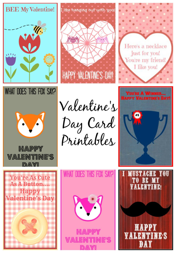 Printable Valentines Day Cards For Kids