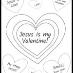 Religious Printable Valentine Coloring Pages