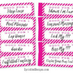 Romantic And Naughty Printable Love Coupons For Him Glitter N Spice