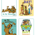 Scooby Doo CUSTOM Valentine s Day Card X4 PRINTABLE FILE