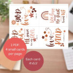 Set Of 4 Printable Scripture Valentine Cards Christian Etsy