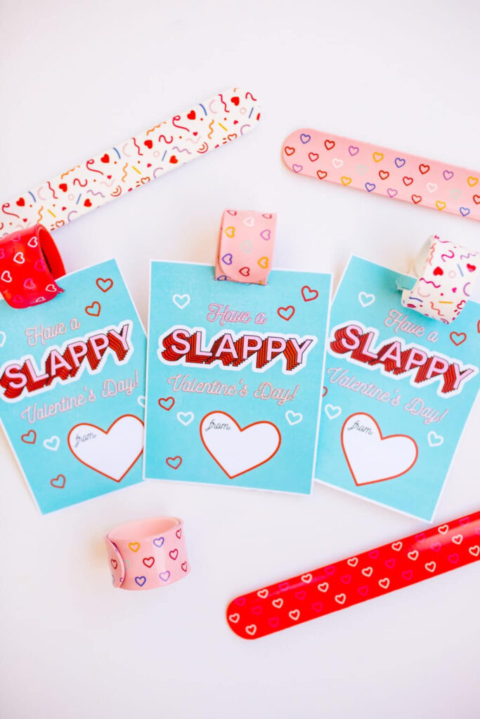 Slap Bracelet Valentine With Free Printable Friday We re In Love