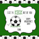 Soccer Valentine Card Printable Valentine Classroom Etsy Espa a