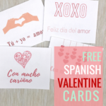 Spanish Valentine s Day Cards Free Printables For D a Del Amor