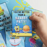 Spongebob Valentines Free Printable SpongeBob Valentine Cards