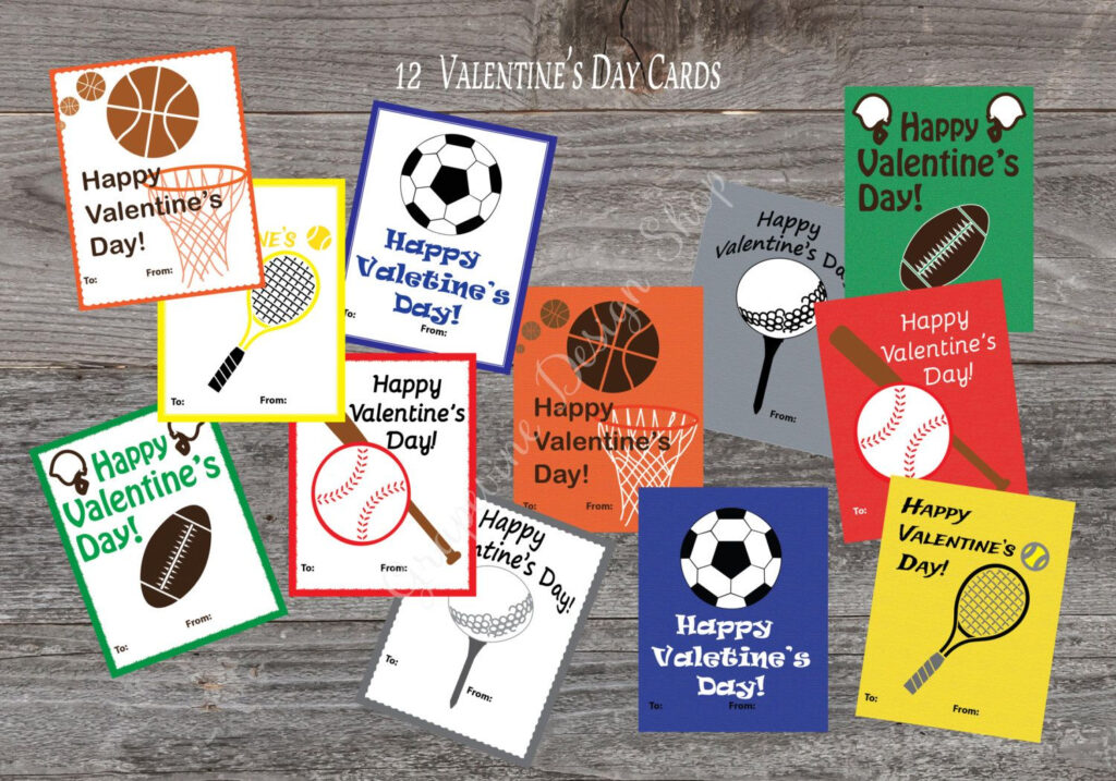 Sports Valentines Cards