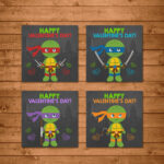 Teenage Mutant Ninja Turtles Printable Valentines Day Cards Printable
