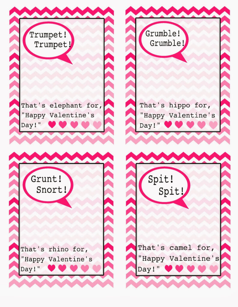 The Jacobs Clan Valentines Day Cards Free Template 