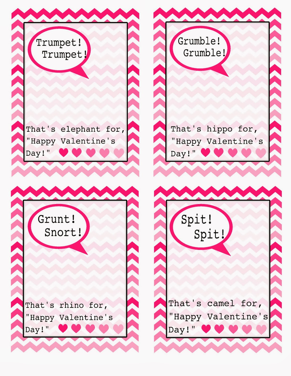 The Jacobs Clan Valentines Day Cards Free Template 