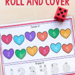 This Heart Roll And Cover Activity Is Perfect For Math And Literacy