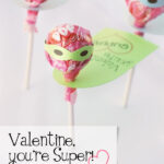 Tootsie Pop Super Valentines Free Cutting Templates