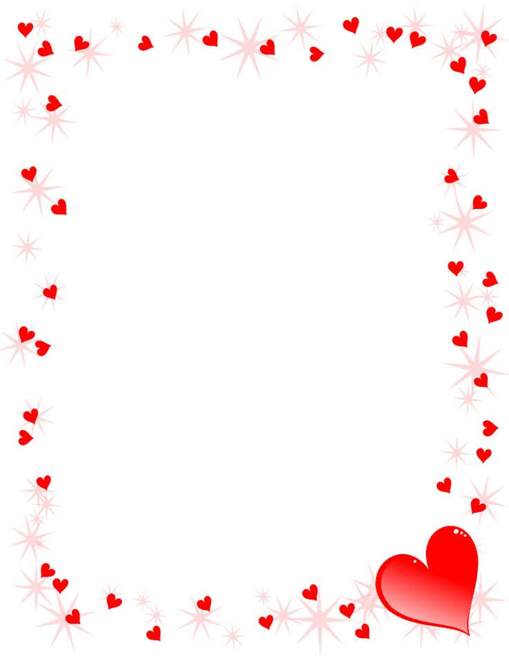 Valentine Borders Free Printable Printable Word Searches