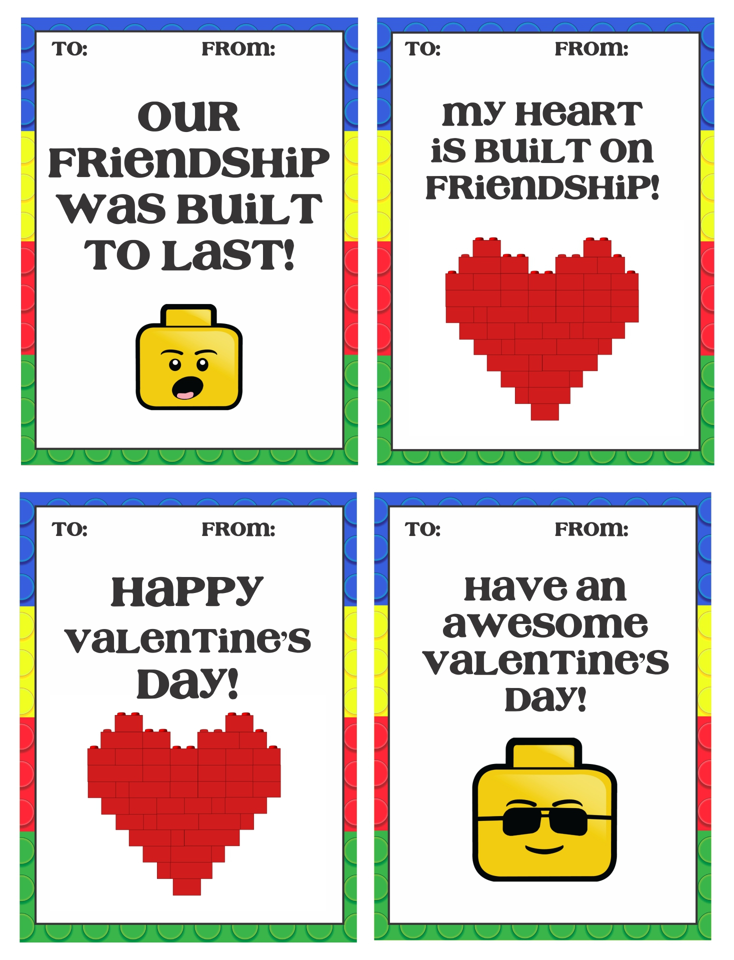 Valentine Cards For Boys 10 Free PDF Printables Printablee