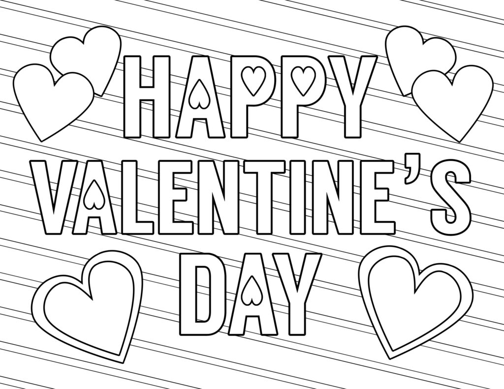 Valentine Coloring Pages