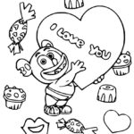 Valentine Gummy Bear Coloring Page Free Printable Coloring Pages For Kids