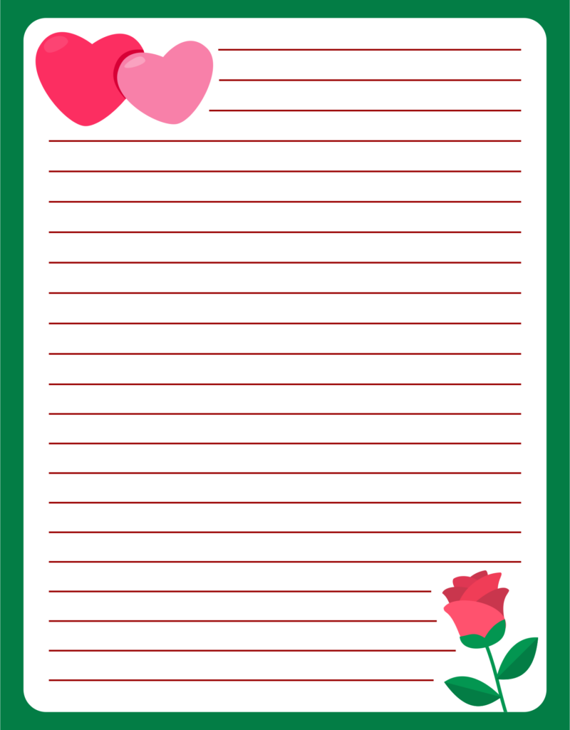 Valentine Letter Templates 10 Free PDF Printables Printablee