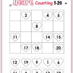 Valentine Math Worksheets For Kindergarten Printable Kindergarten