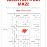 Valentine Maze Printable Printable Word Searches