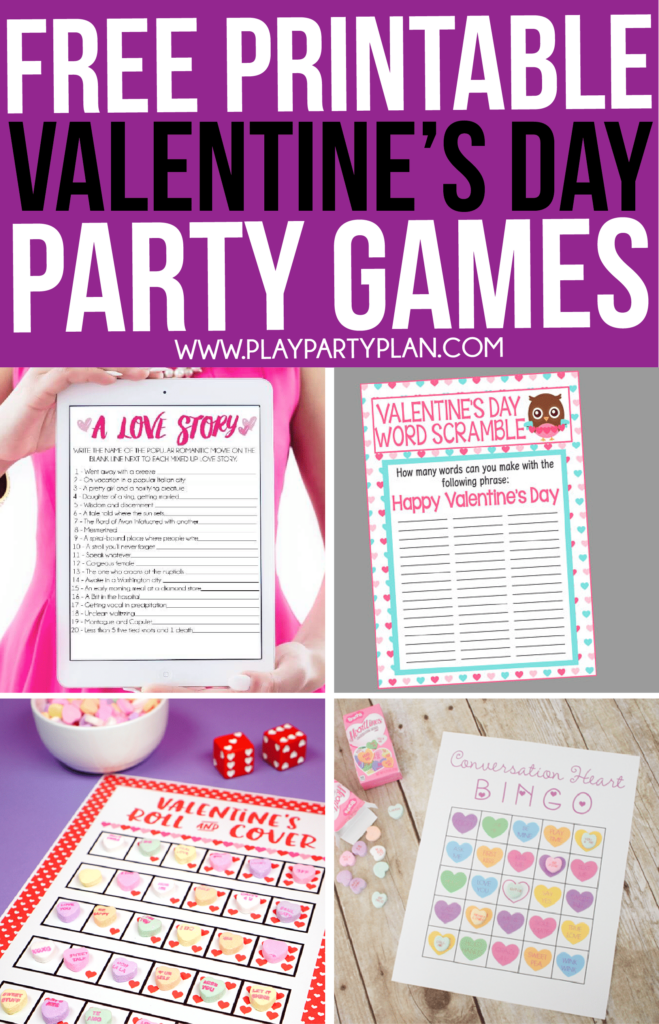 Valentine Printable Games