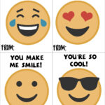 Valentine s Cards For Kids Printable Valentines Cards Emoji